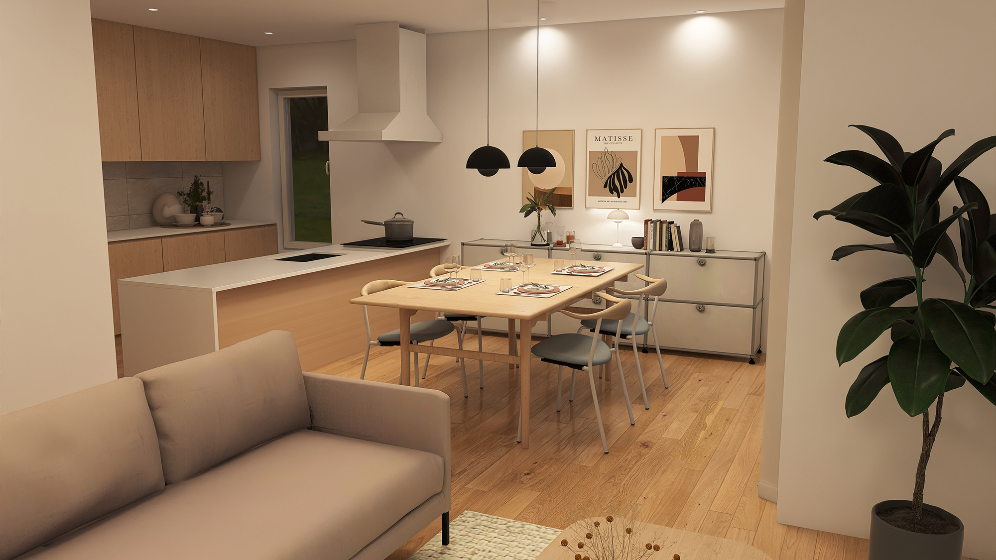 調和の取れた美しい空間イメージ